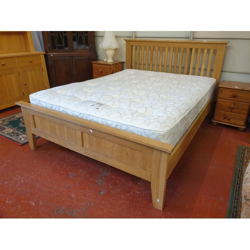 Solid Pine Framed Millionaires Double Bed With Mattress