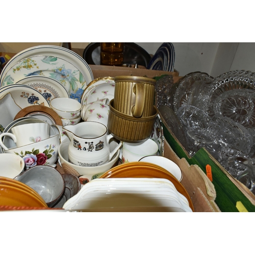 Five Boxes Of Ceramics And Glassware To Include Stainless Steel Tea