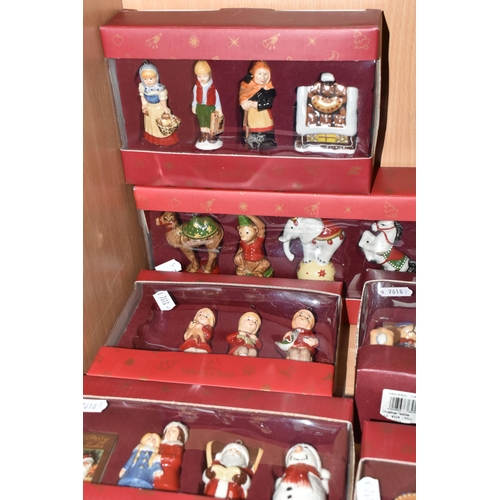 A COLLECTION OF BOXED VILLEROY BOCH PORCELAIN CHRISTMAS DECORATIONS