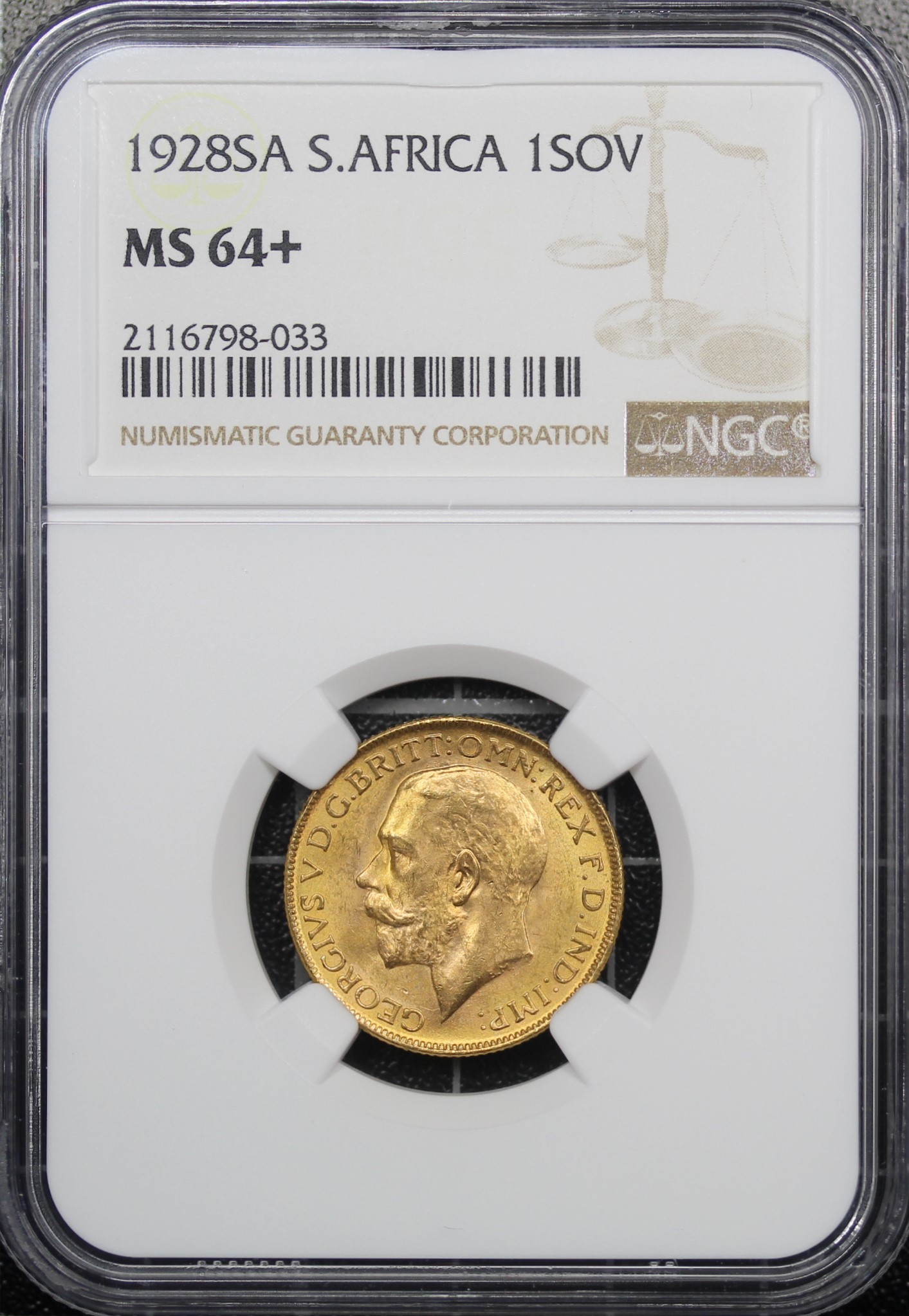 South Africa Sa Sovereign Ngc Ms George V Pretoria Mint