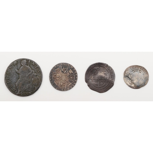 A George Iii Silver Sixpence An Elizabeth I Sixpence