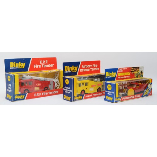 Dinky Toys Comprising Of A Dinky 267 Paramedic Truck Emergency From