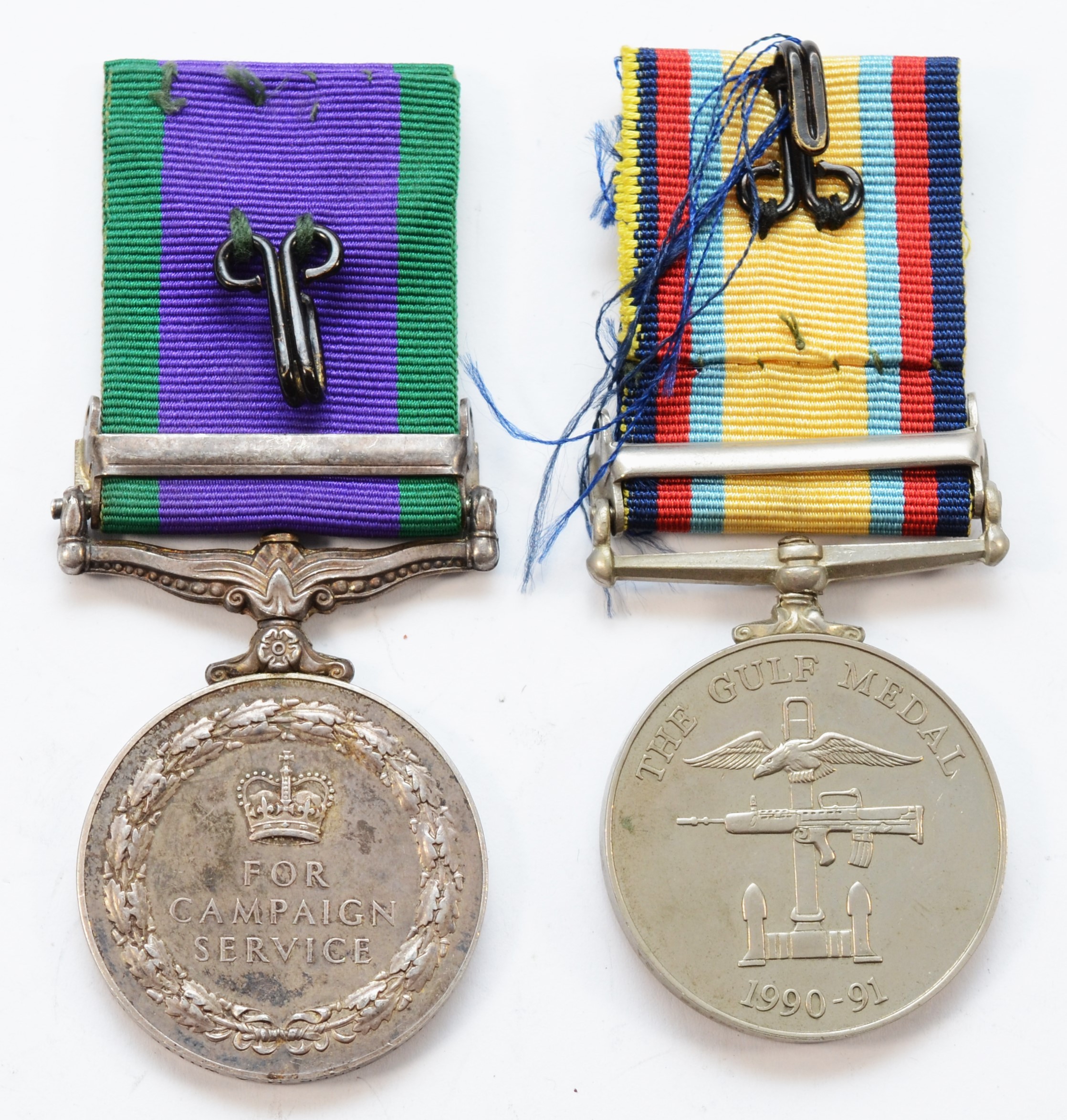 ERII General Service Medal With NI Bar The Gulf Medal With 16 Jan To