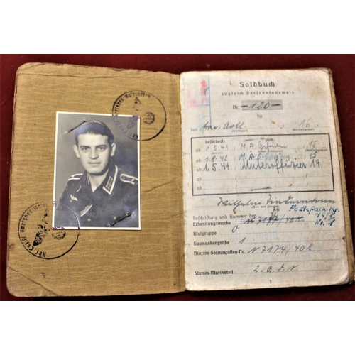 German Wwii Heer Soldbuch Paybook For A Member Of The Res Flak Abt