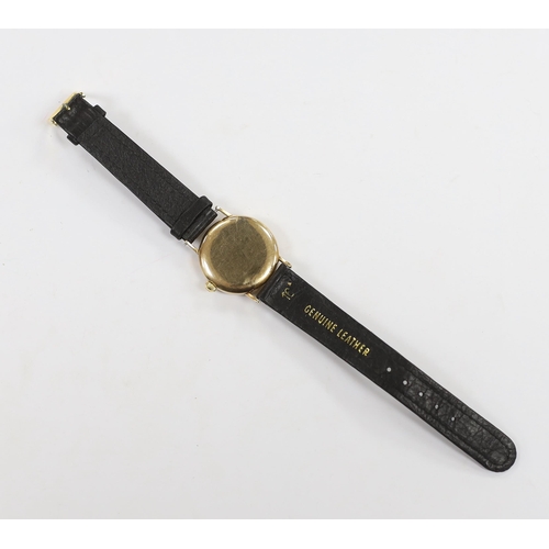 A Gentleman S Mid 1940 S 14ct Gold Omega Manual Wind Wrist Watch