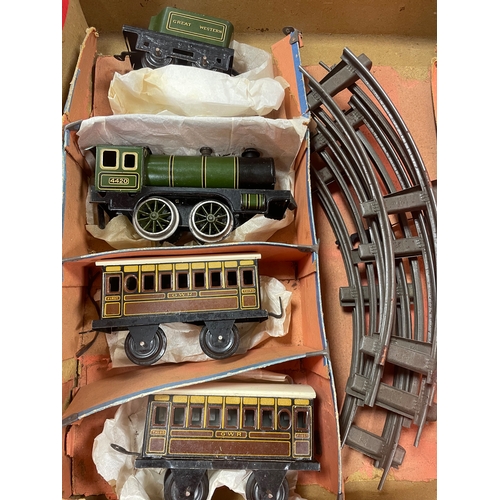 Collection Of O Gauge Clockwork Sets Including Bing 4420 0 4 0 No Key