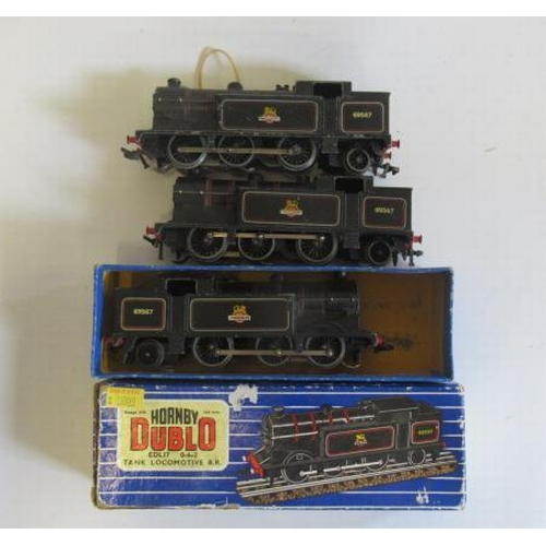 Three Hornby Dublo Edl B R Tank Locomotives One Item Boxed F P