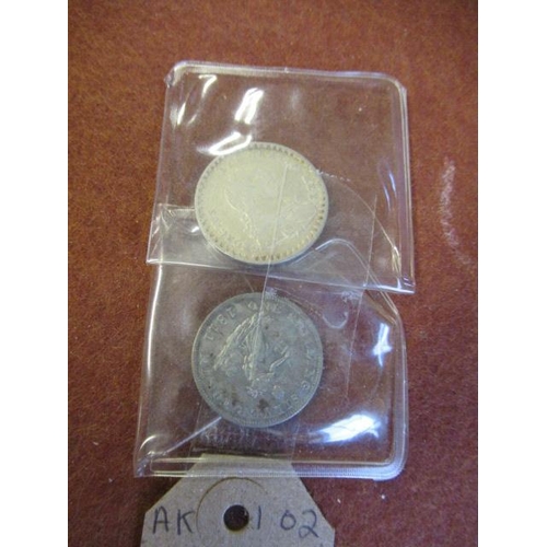 1811 SHILLING A SILVER SIXPENCE BANK TOKEN AND SILVER SHILLING DEAKIN