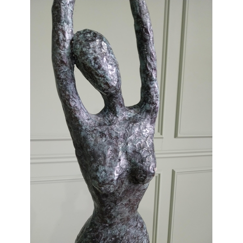 Exceptional Quality Contemporary Bronze Sculpture Of A Naked Lad Cm H X Cm W X Cm D