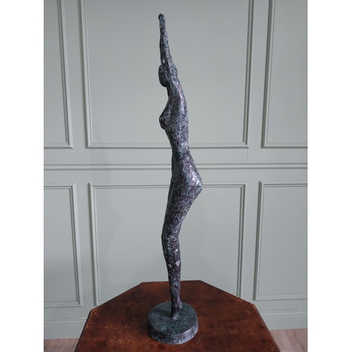 Exceptional Quality Contemporary Bronze Sculpture Of A Naked Lad Cm H X Cm W X Cm D