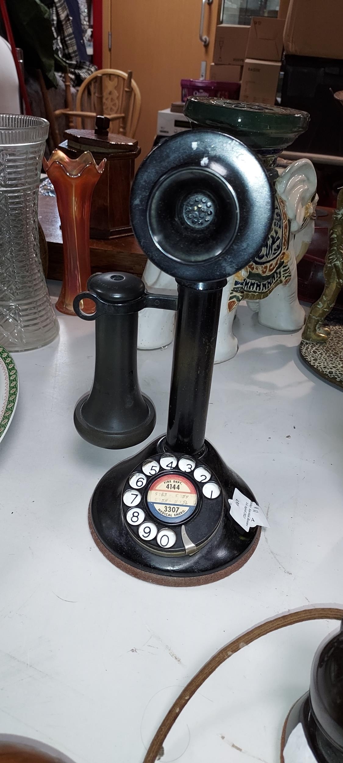 Vintage Candlestick Telephone No Wires