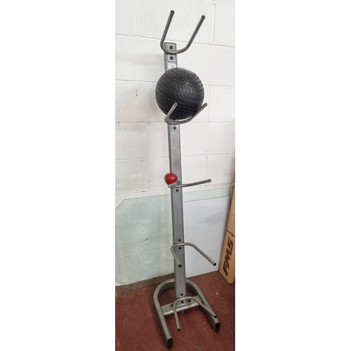 A Commercial Gym Quality Five Tier Medicine Ball Rack Slam Rack With A