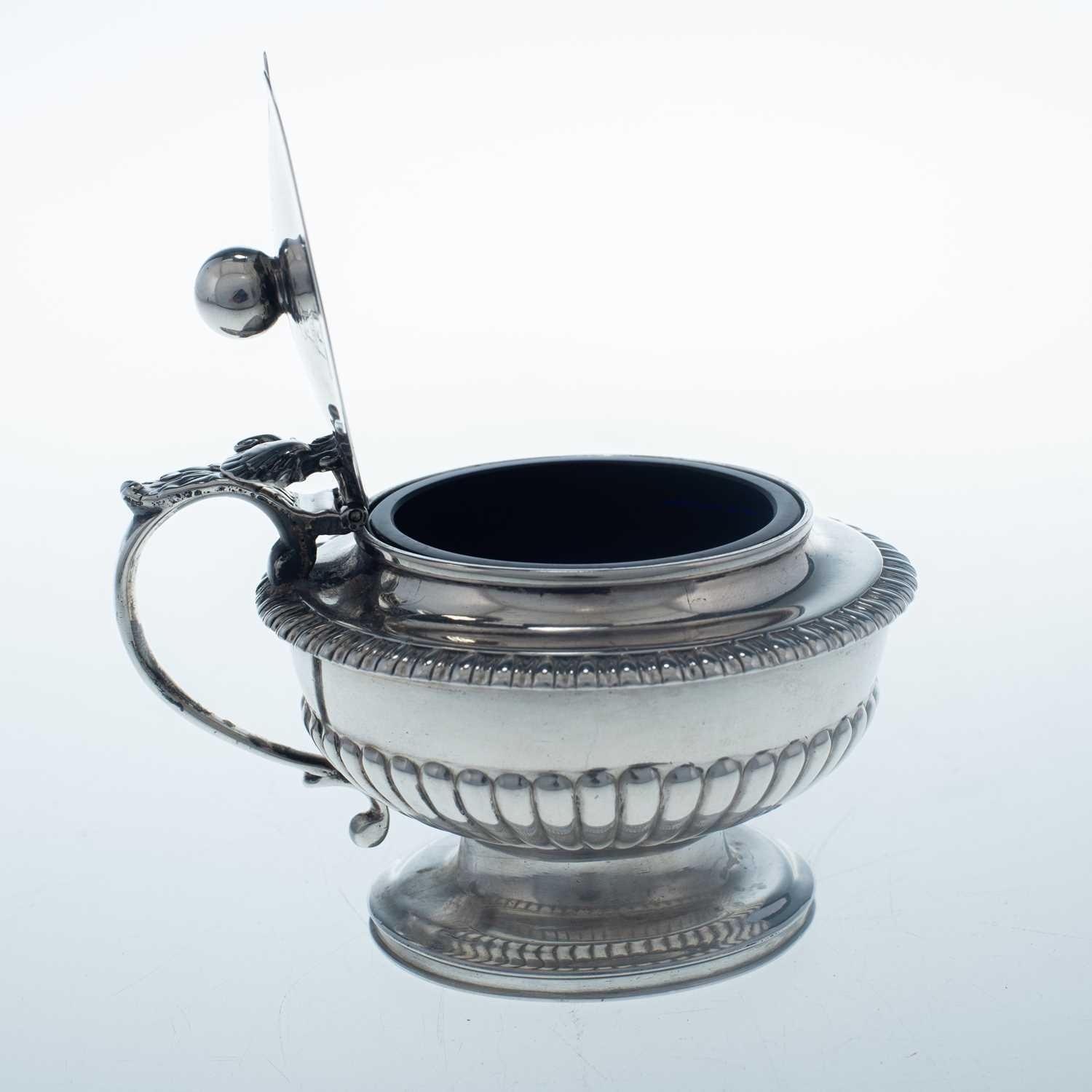 A GEORGE III SILVER MUSTARD POT By Paul Storr London 1819 Of Circular