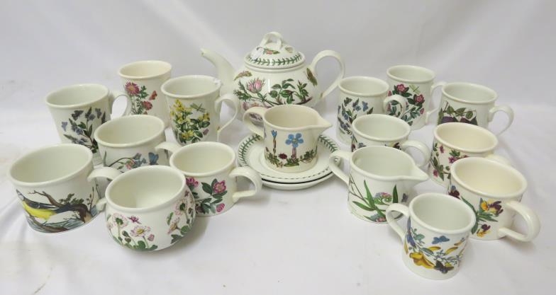 Portmeirion Botanic Gardens Teapot Milk Jug Sugar Bowl Set Of 4 Tea