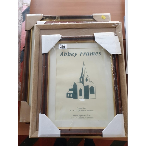 330 - Mixed lot of unused frames