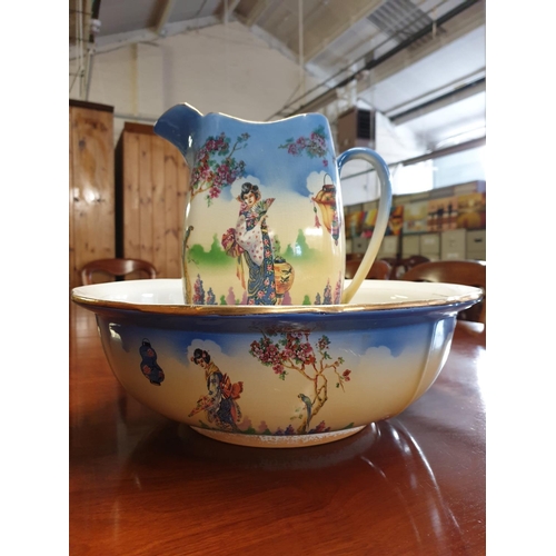 341 - Water jug and washing bowl