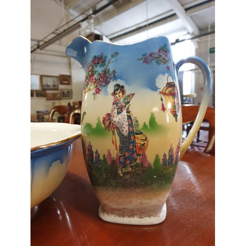 341 - Water jug and washing bowl