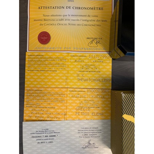 50 - Breitling gents watch limited series, in original box and certificate of authenticity, good conditio... 