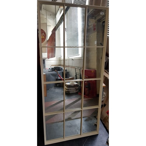 248 - Large window mirror, H162 x W75 x D32cm