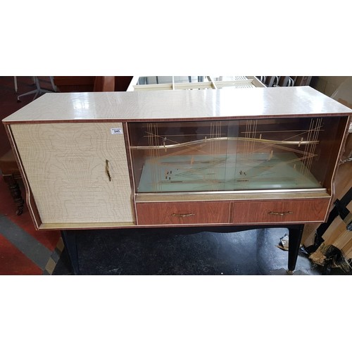 245 - 1960's/70's vintage sideboard, L122 x H72 x W21cm