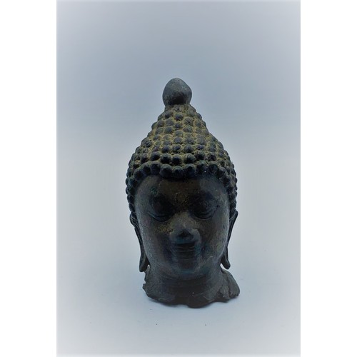 249 - Small metal Buddhist head without stand