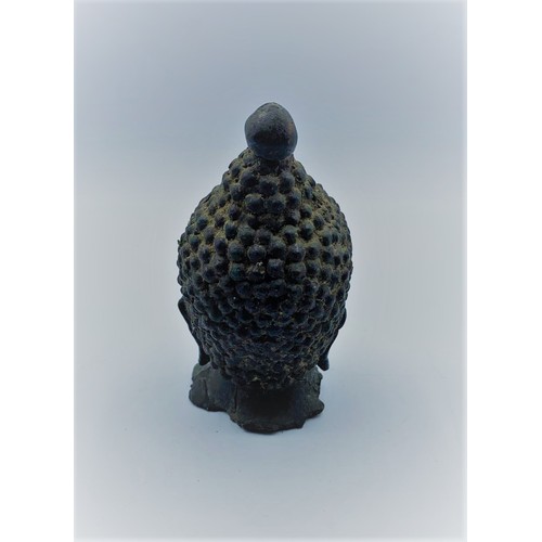 249 - Small metal Buddhist head without stand