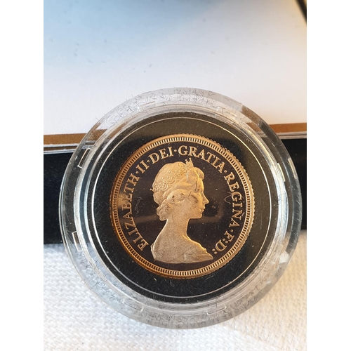 255 - Queen Elizabeth II gold sovereign 1979, untouched in capsule and presentation box