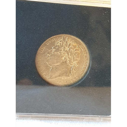 51 - King George IV gold sovereign first issue with the current St George on reverse dated 1821, untouche... 