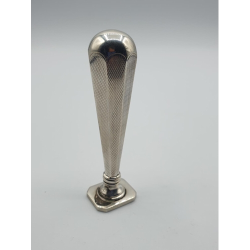 269 - Vintage white metal stamp approx 8cm height