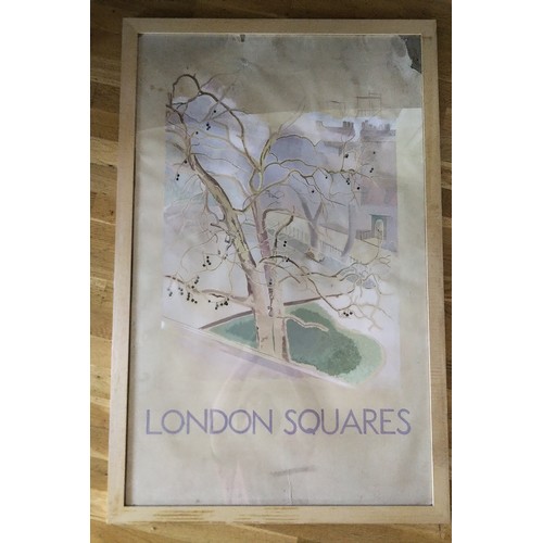 278 - Unusual rare original Gouache artwork for travel posters.  Pair of draft artwork poster designs in p... 