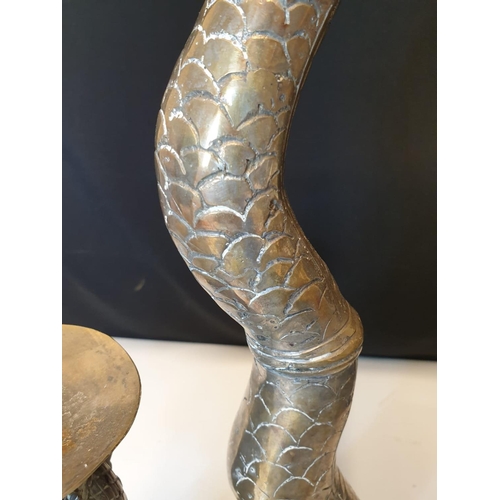 55 - Chinese Dragon candle holder, with a weight of 1.64kg