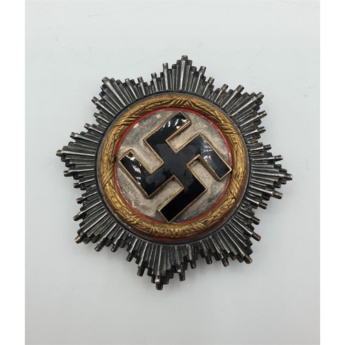 350 - WW2 German cross in gold damaged enamel (replica)