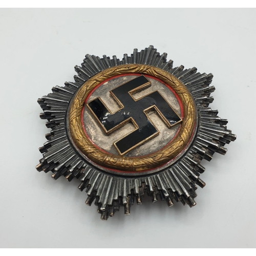 350 - WW2 German cross in gold damaged enamel (replica)
