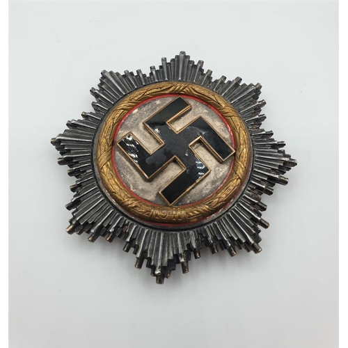 350 - WW2 German cross in gold damaged enamel (replica)