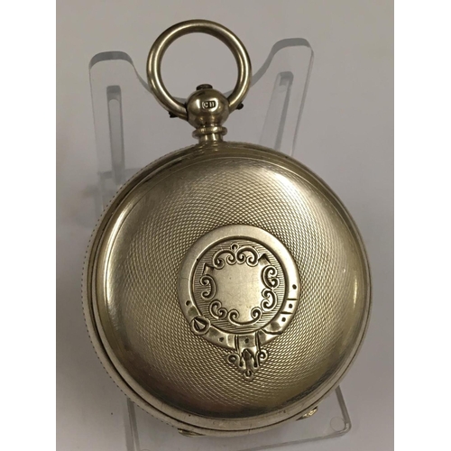 56 - Antique Large and heavy Silver cased Fusee Pocket Watch by H. Laycock Settle