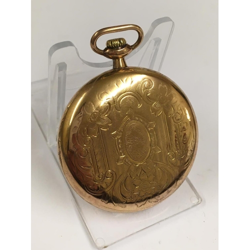 58 - An open face Pocket Watch by Spikins from Dent. Pyramid Captain. 48mm diameter case