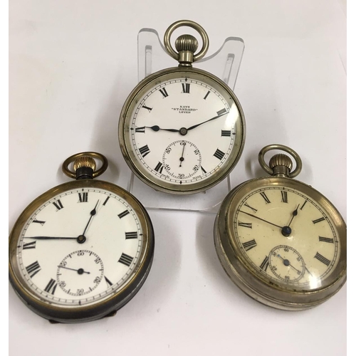 60 - Pocket Watches (3) to include a Kays Standard Lever