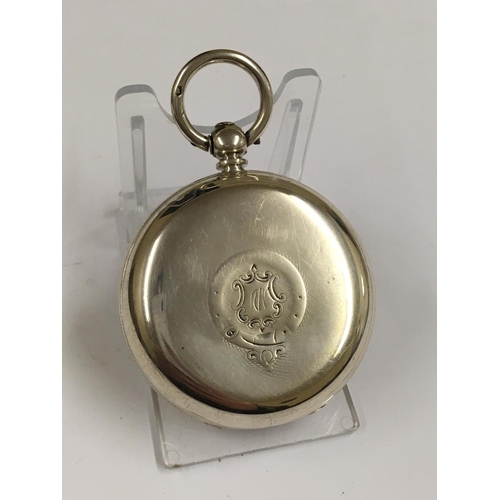 74 - Antique Silver cased Fusee open face Pocket Watch, J. Smith of Kendal movement numbered 3382