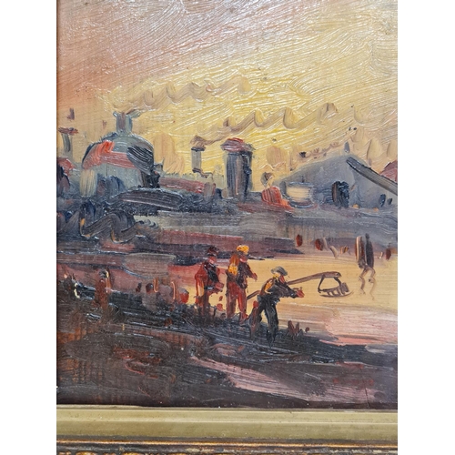 79 - An Oil Painting with original Frame, signed and dated by Étienne MoreNaton 1891, 44x36cm