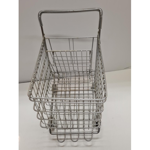 80 - A detailed Miniature Shopping Trolley, 27x17x30cm