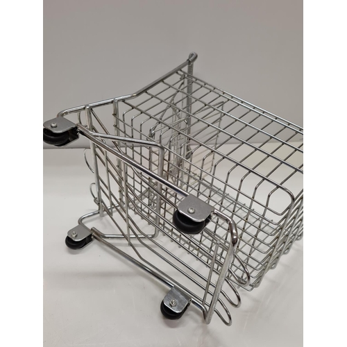 80 - A detailed Miniature Shopping Trolley, 27x17x30cm