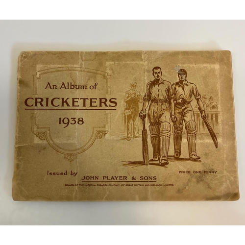 123 - 1938 Cricketer Album Cigarette Card with square signed cards