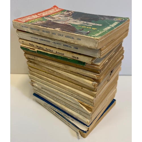 125 - 18 x Cricket Annuals 1950s and 1960s