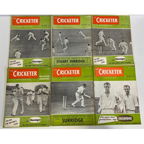 127 - 28 x The Cricketer Magazines 1950s 1960s