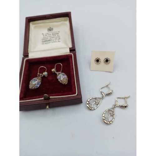 222 - 3x Pairs of Vintage Silver Earrings (3)