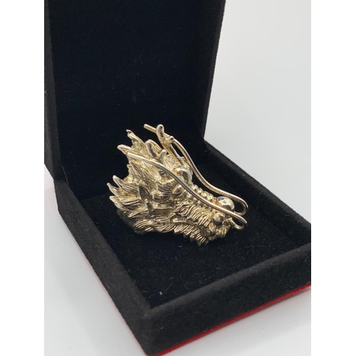 221 - Selection of Vintage Silver Rings to include a large Chinese Dragon Silver Ring (weight 44g) and 8x ... 