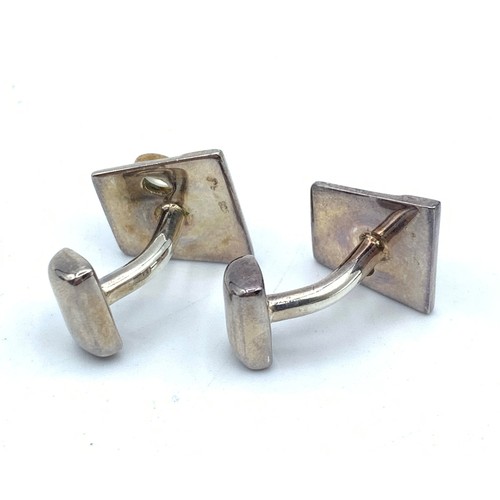 236 - 2x Pairs of Vintage Silver Cufflinks, weight 16.7g approx (2)