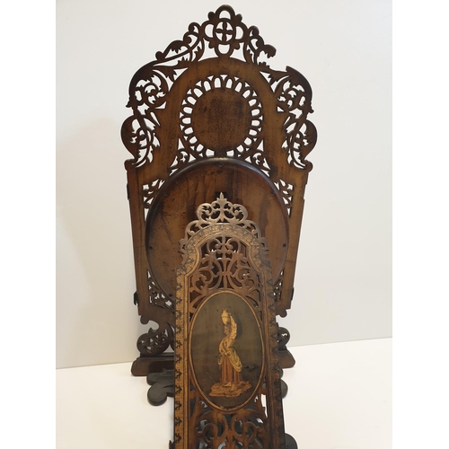 181 - Victorian Mirror on stand, 45x18cm