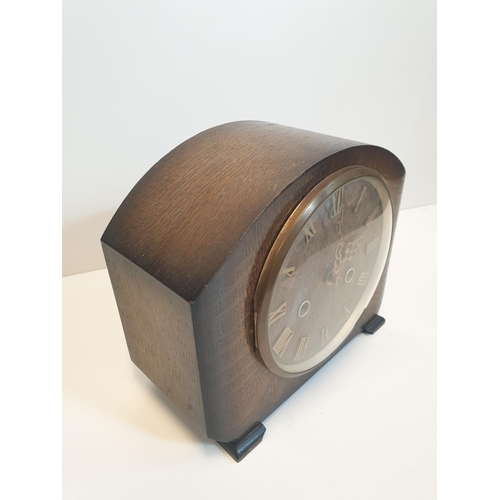 187 - Mantle Clock, 21x22cm