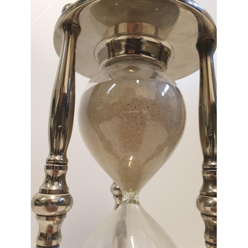 207 - Large Silver Plated Egg Timer, 24x12cm